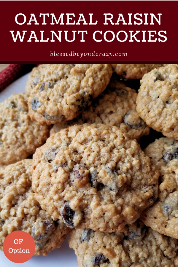 Oatmeal Raisin Walnut Cookies