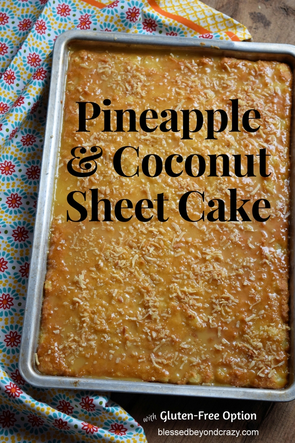 Pineapple Coconut Sheet Cake