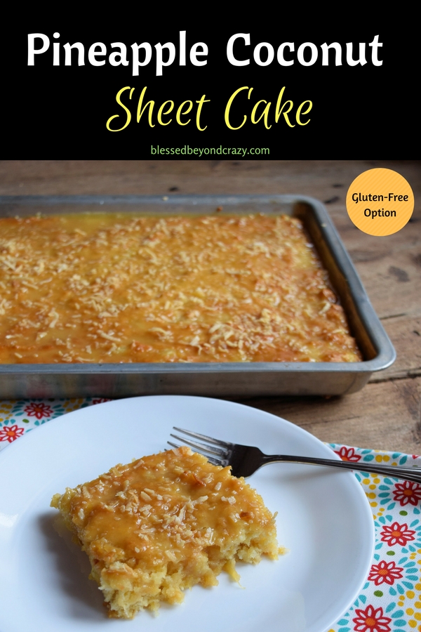 Pineapple Coconut Sheet Cake