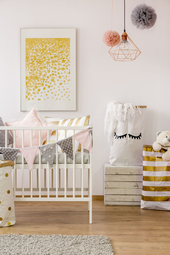 string lights in nursery