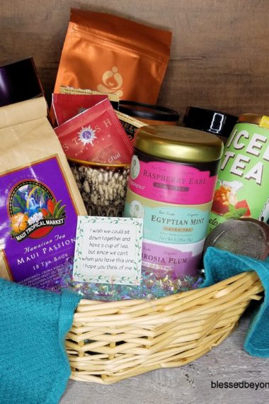 Iced Tea Gift Basket For Mom - Making Time for Mommy