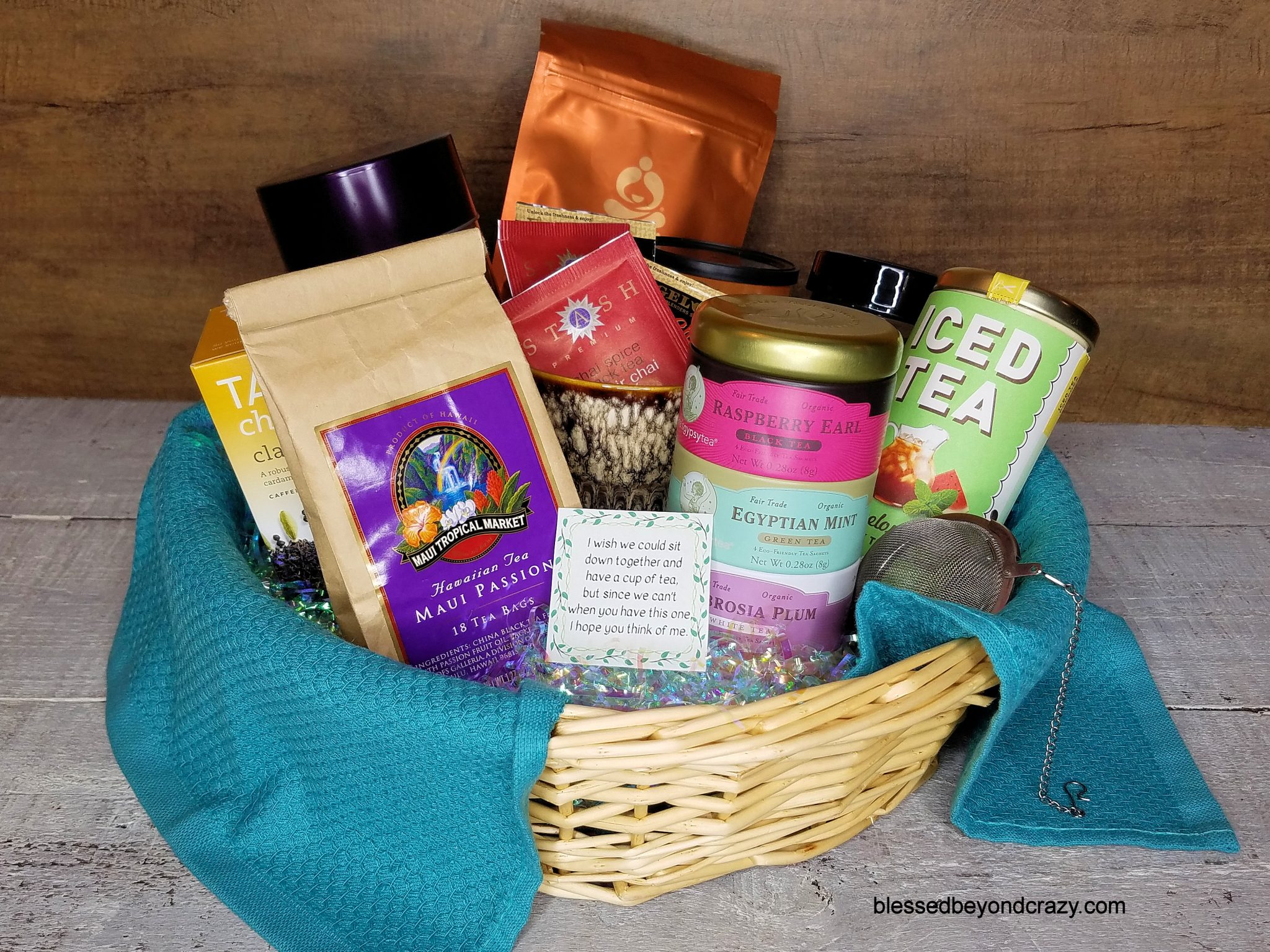 Diy Teatime Gift Basket Blessed Beyond Crazy