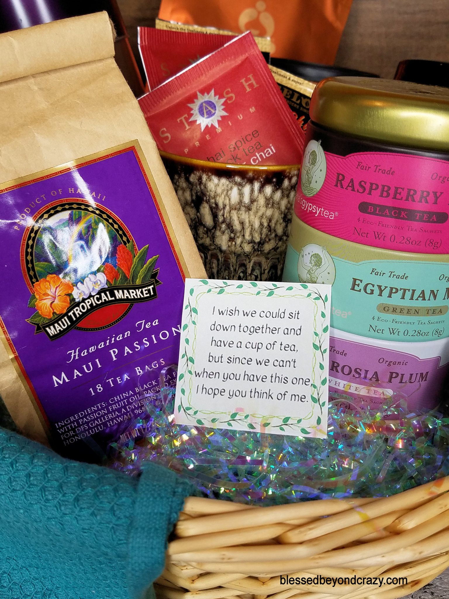 DIY Teatime Gift Basket Blessed Beyond Crazy