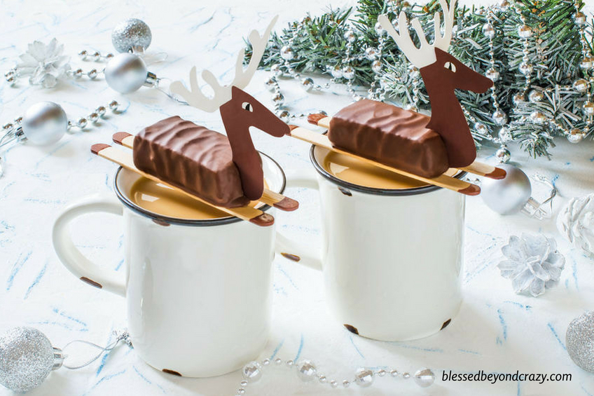 Cute Reindeer Candy Bar Favors