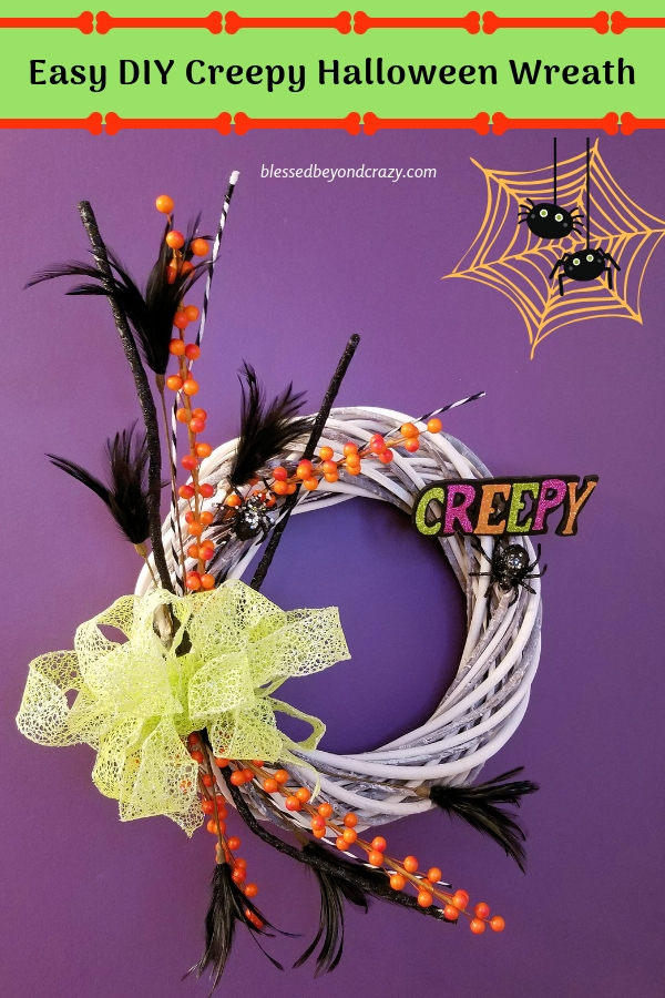Easy DIY Creepy Halloween Wreath