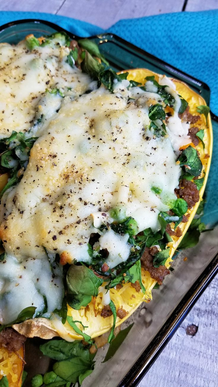 Roasted Spaghetti Squash Veggie Meal