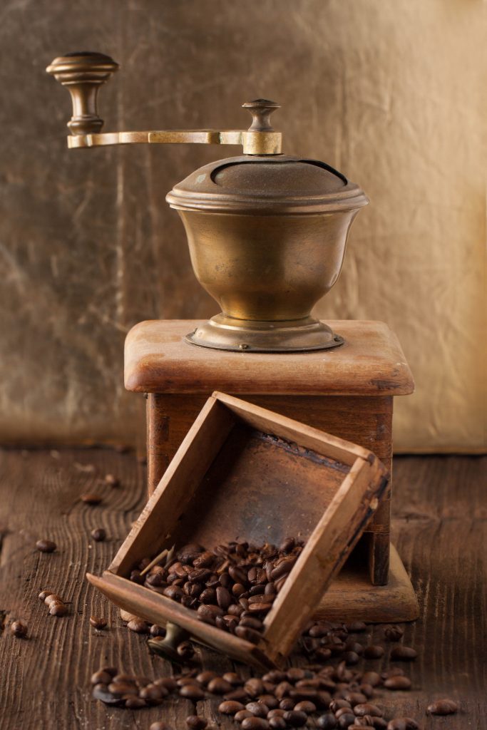 Antique coffee grinder