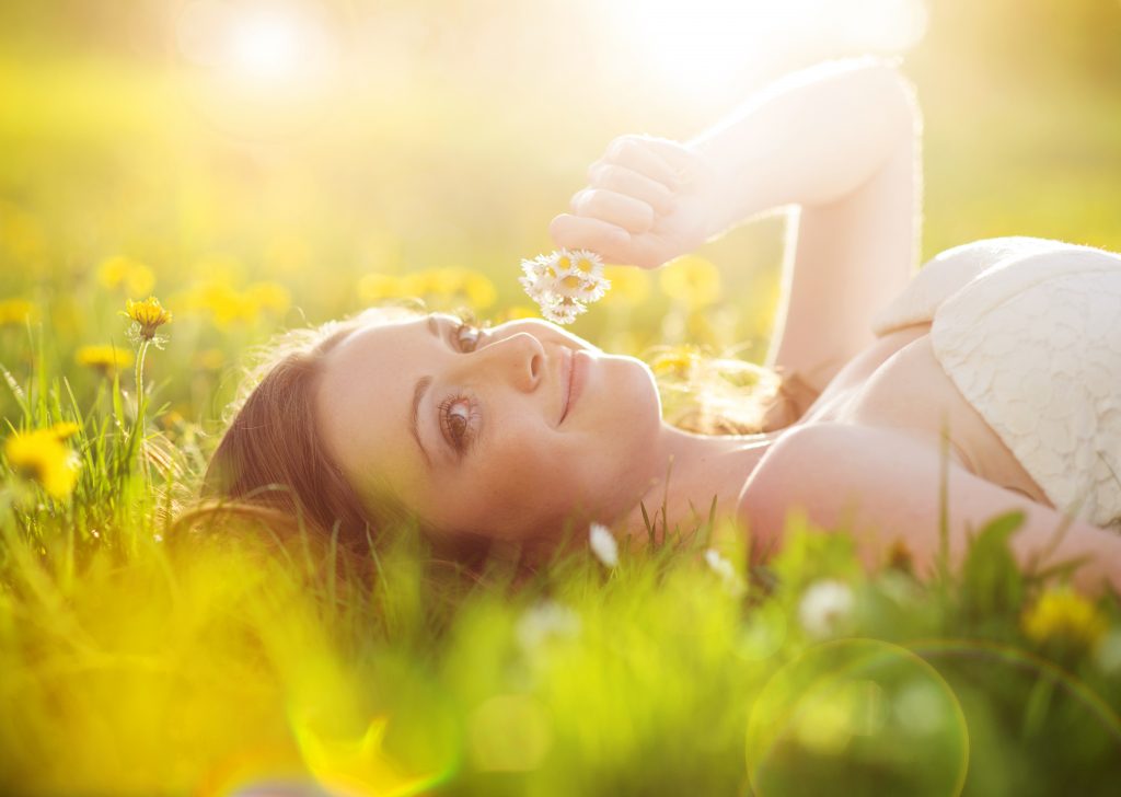 Happy lady displaying Cheery Sunshine Themed Ideas