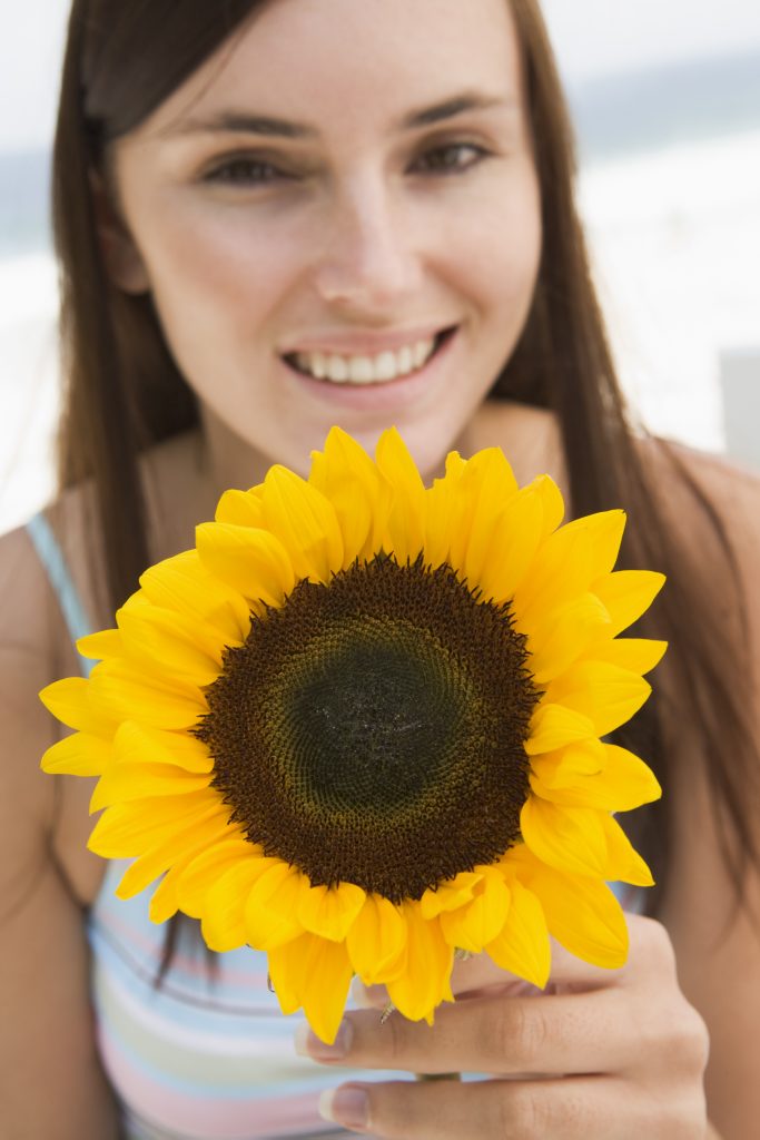 Pretty lady displaying Cheery Sunshine Themed Ideas