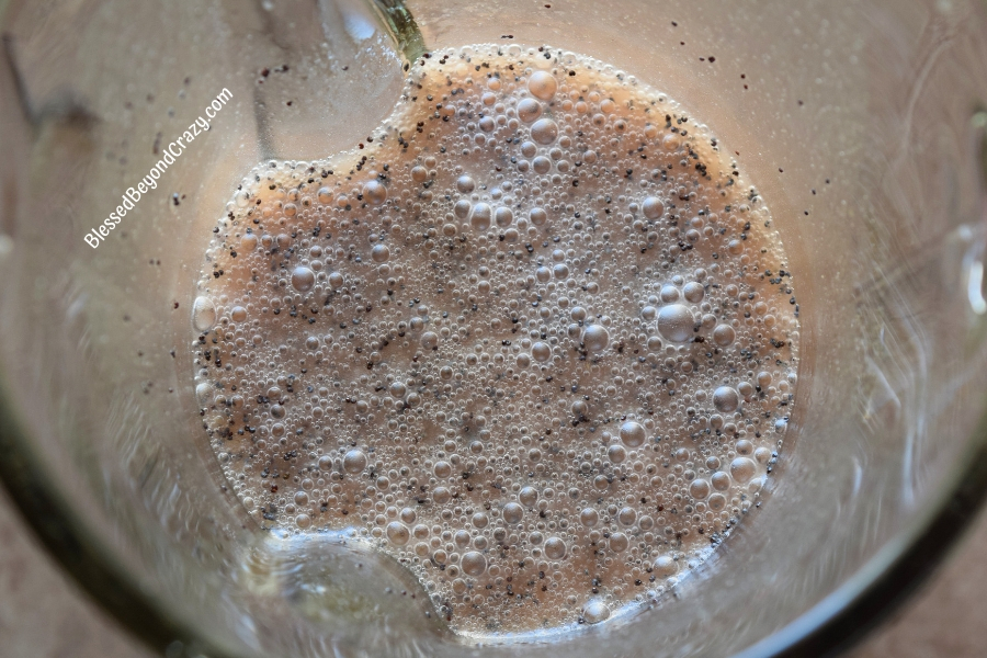 Top view of Pomegranate Vinaigrette Poppy Seed Dressing