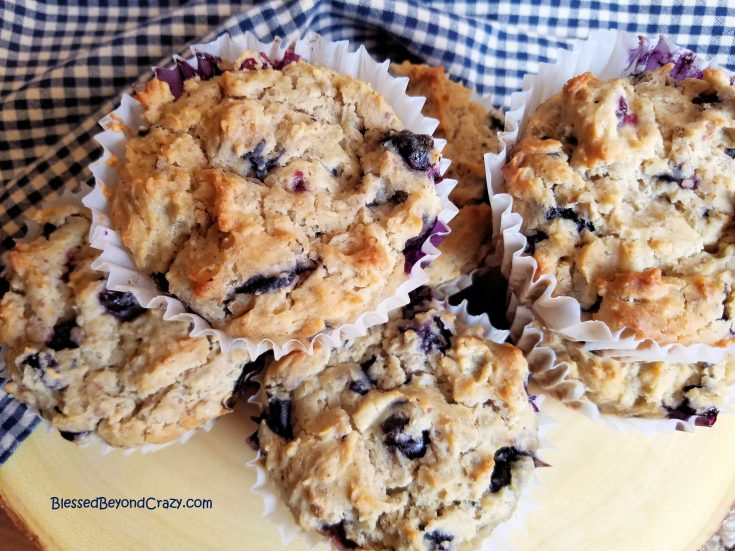 Quick Gluten Free Blueberry Muffins