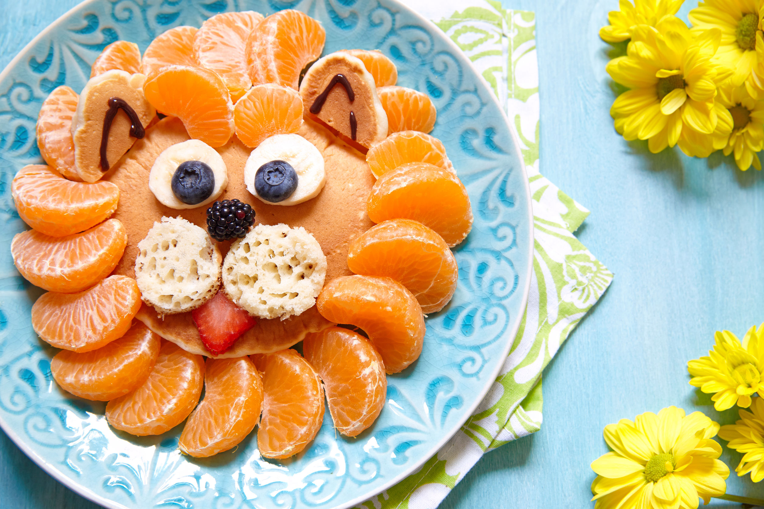 A finished plate of Lion King Breakfast