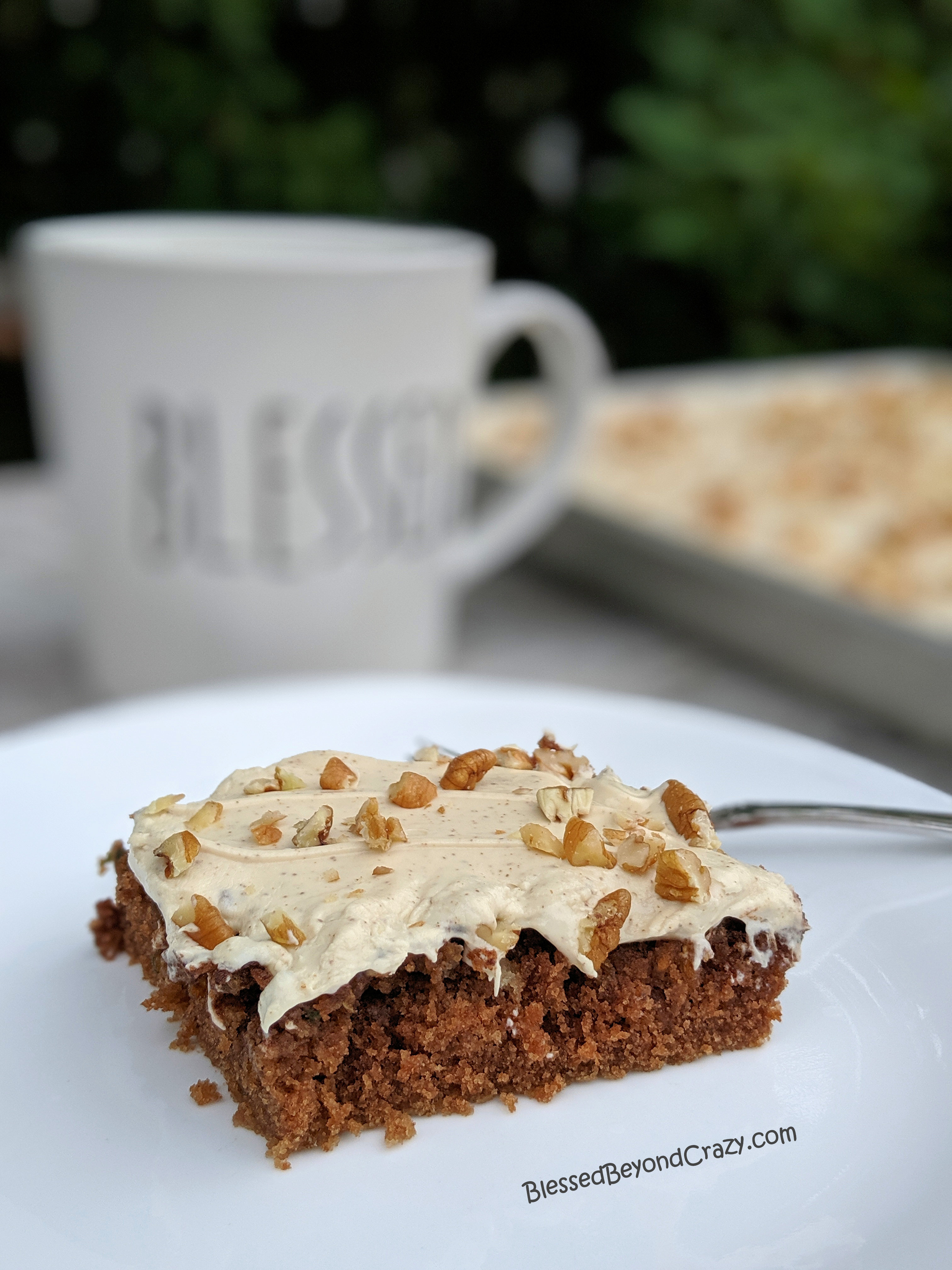 Chocolate Espresso Zucchini Sheet Cake