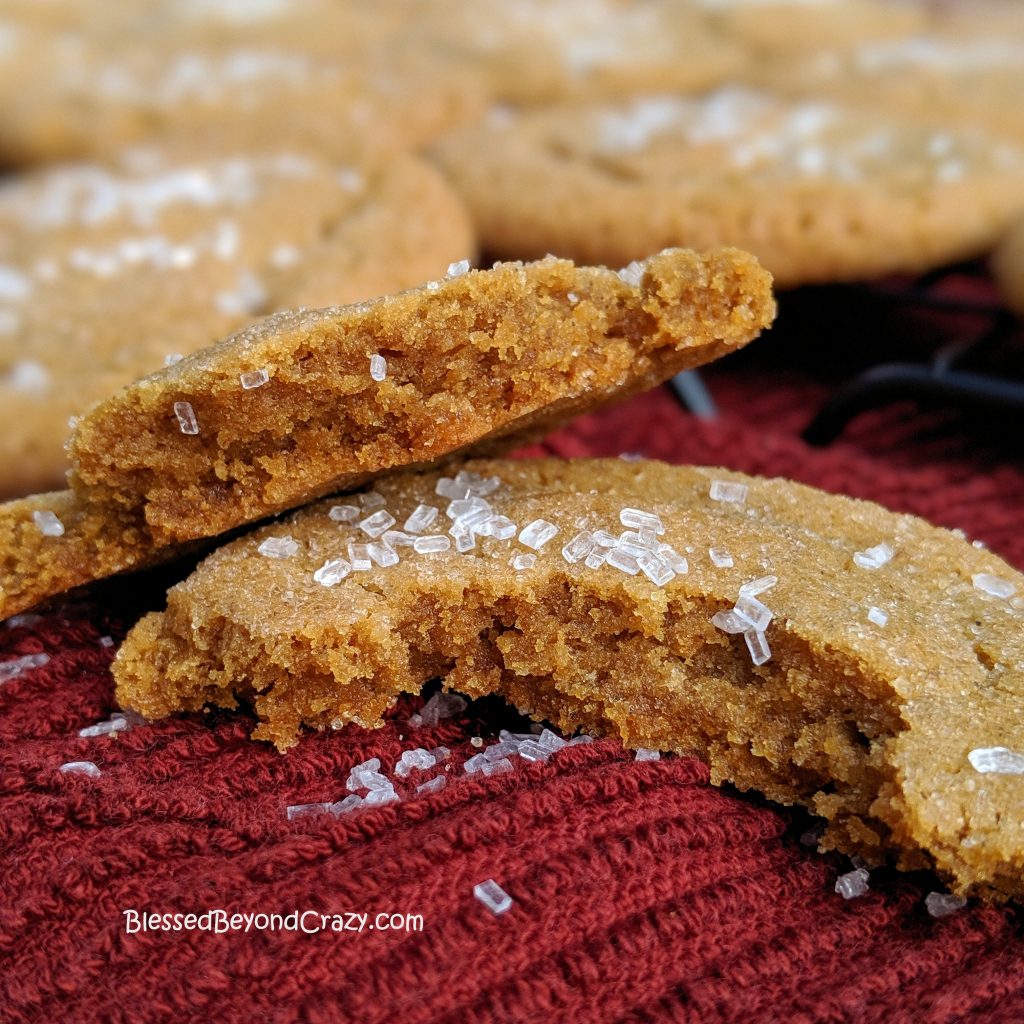 Inside view of Ginger Snap Cookies