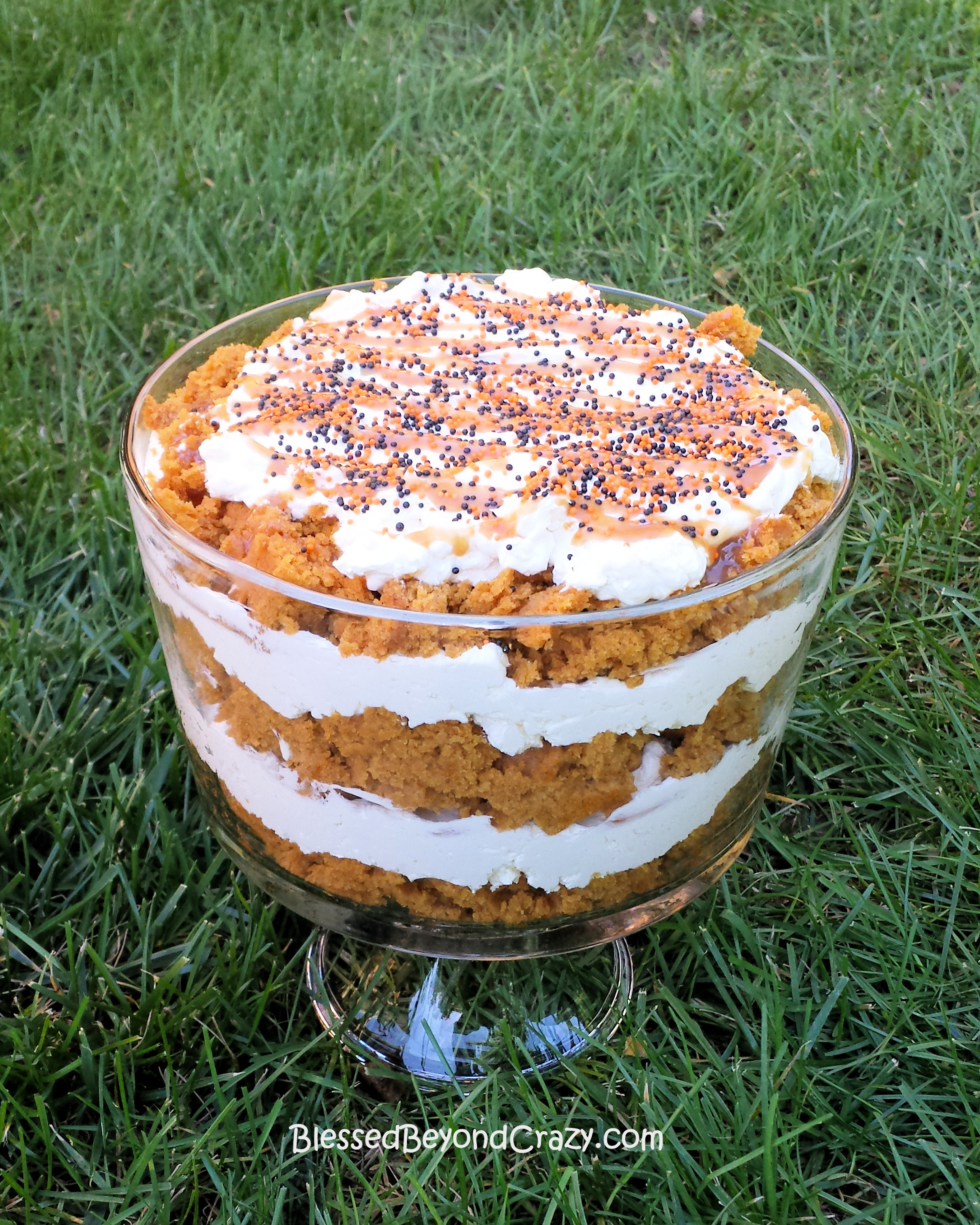 Maple Cream Cheese Pumpkin Bar Trifle (GF) Blessed Beyond Crazy
