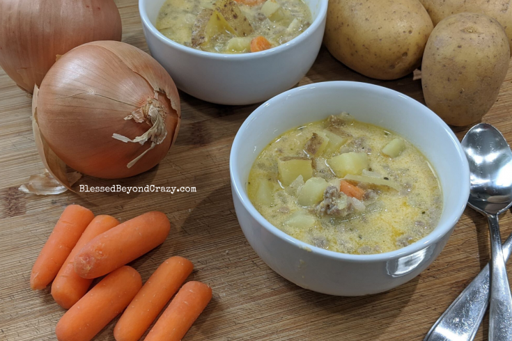 Cheeseburger Soup (Naturally Gluten Free)