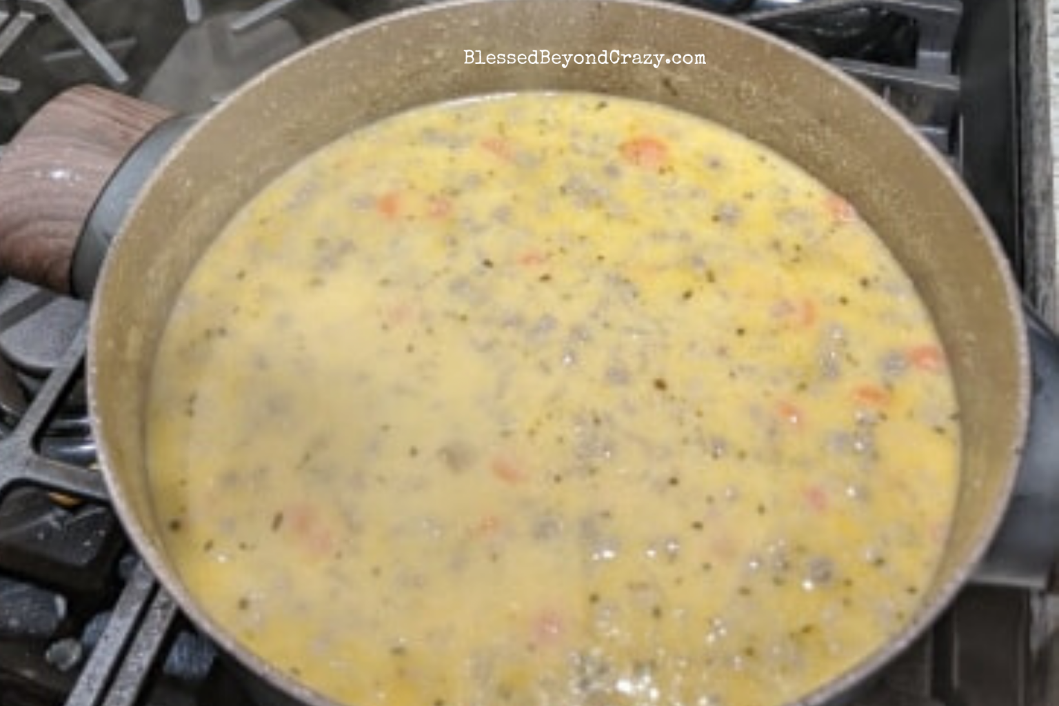 Cheeseburger Soup (Naturally Gluten Free) - Blessed Beyond Crazy