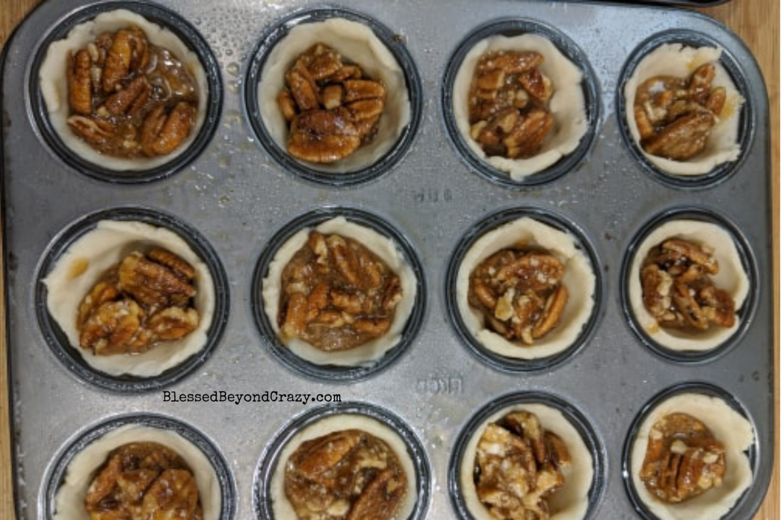 Mini Pecan Pies (Gluten-Free Version Included) - Blessed Beyond Crazy