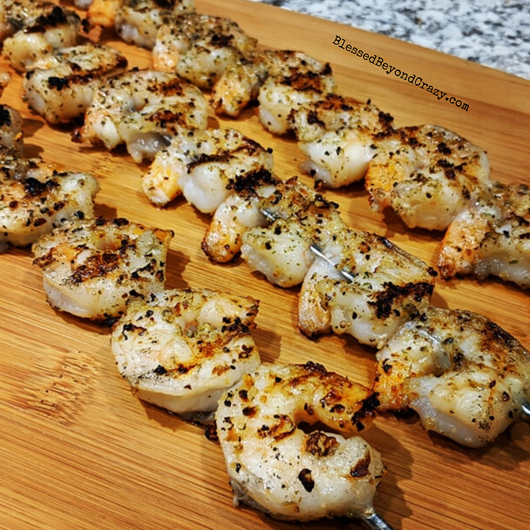 Grilled Shrimp with Garlic Butter Sauce