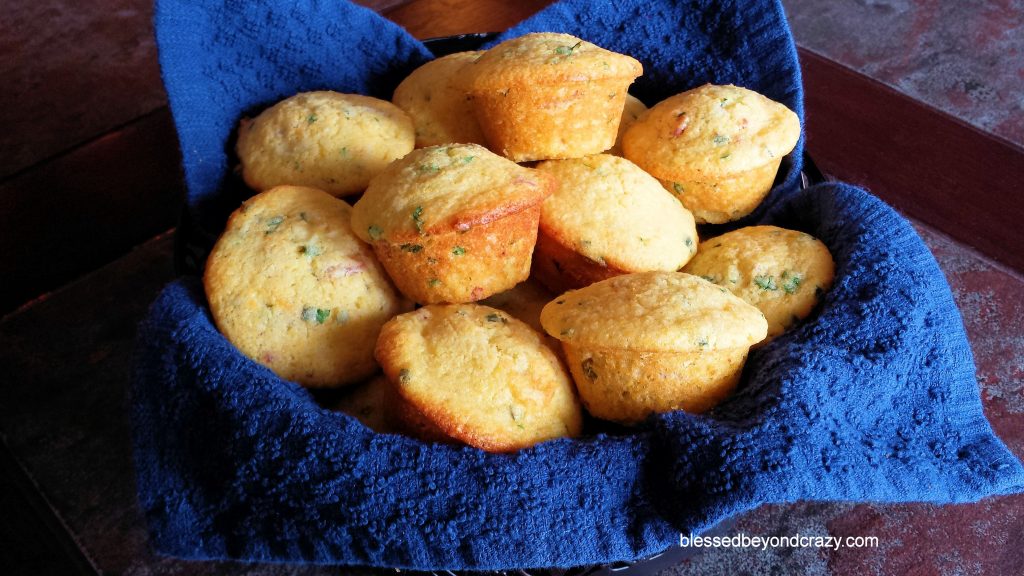 Close-up of Cornbread Herb Muffins (GF Option)