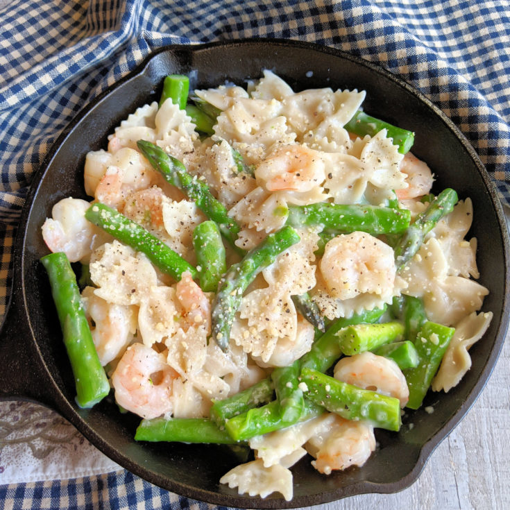 Shrimp and Asparagus Skillet