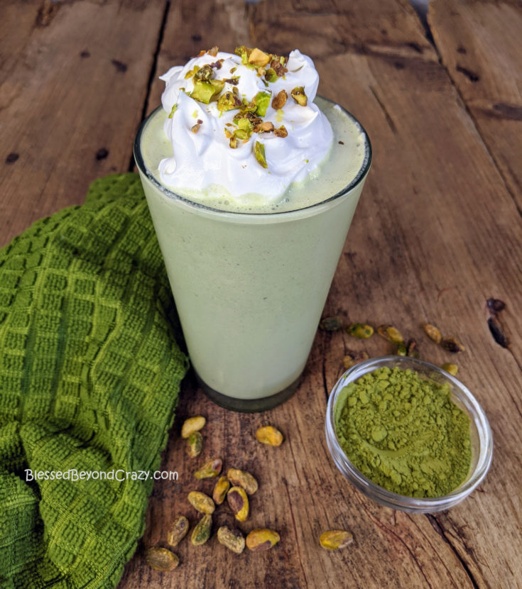 Pistachio Coconut Matcha Shake
