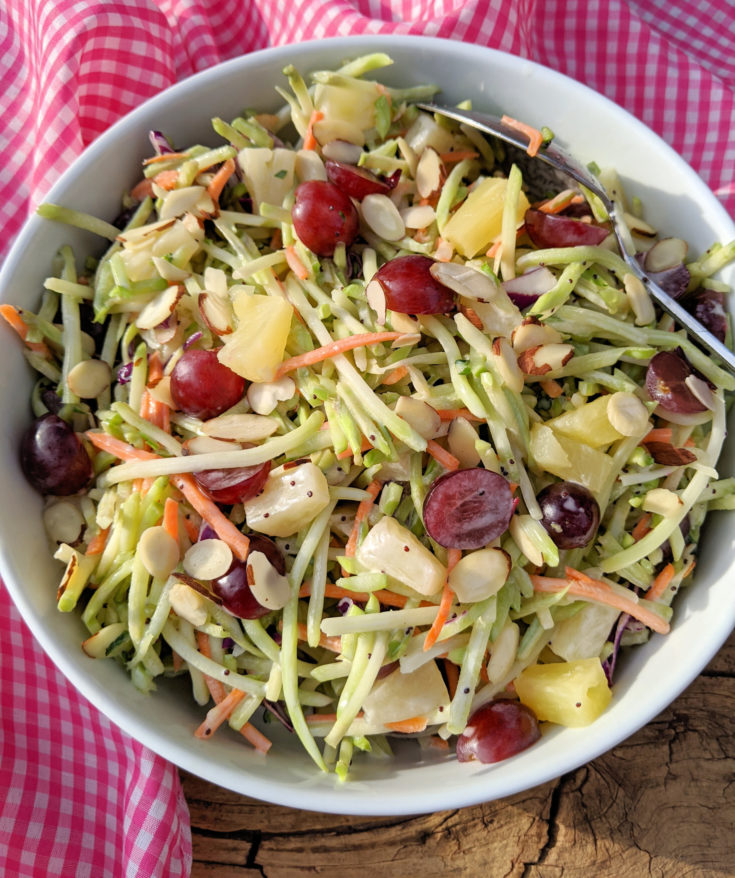 Easy Broccoli Slaw with Homemade Poppy Seed Dressing