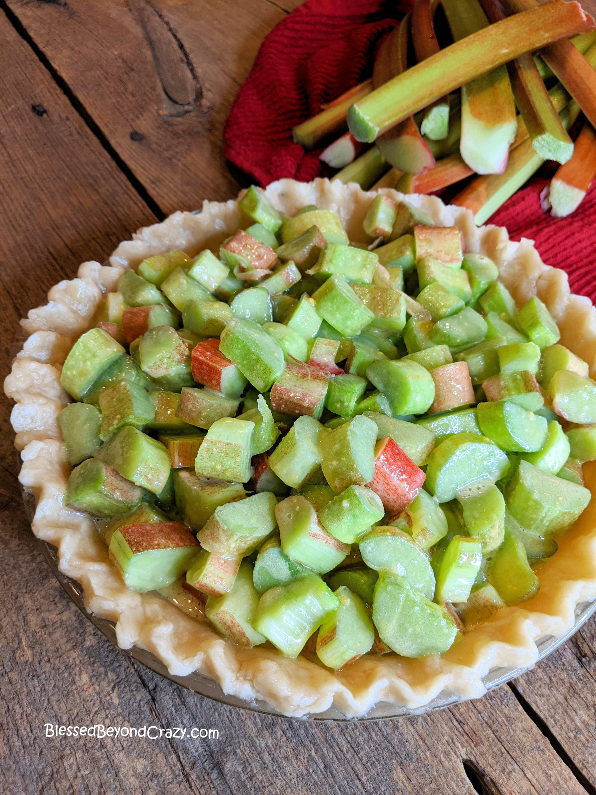 Rhubarb Pie Blessed Beyond Crazy