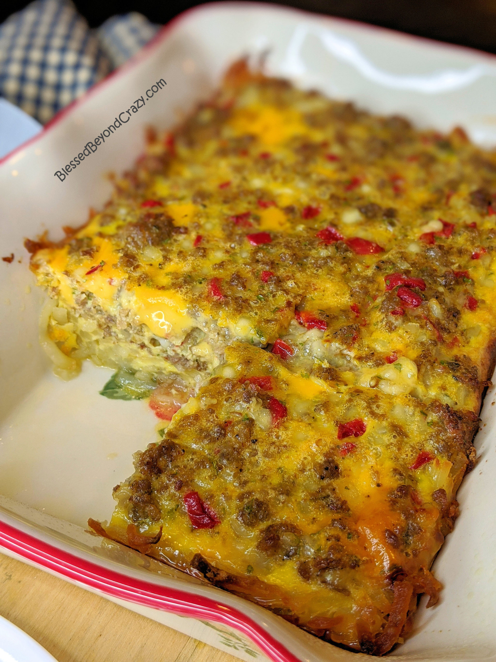 Simple GlutenFree Breakfast Casserole Blessed Beyond Crazy