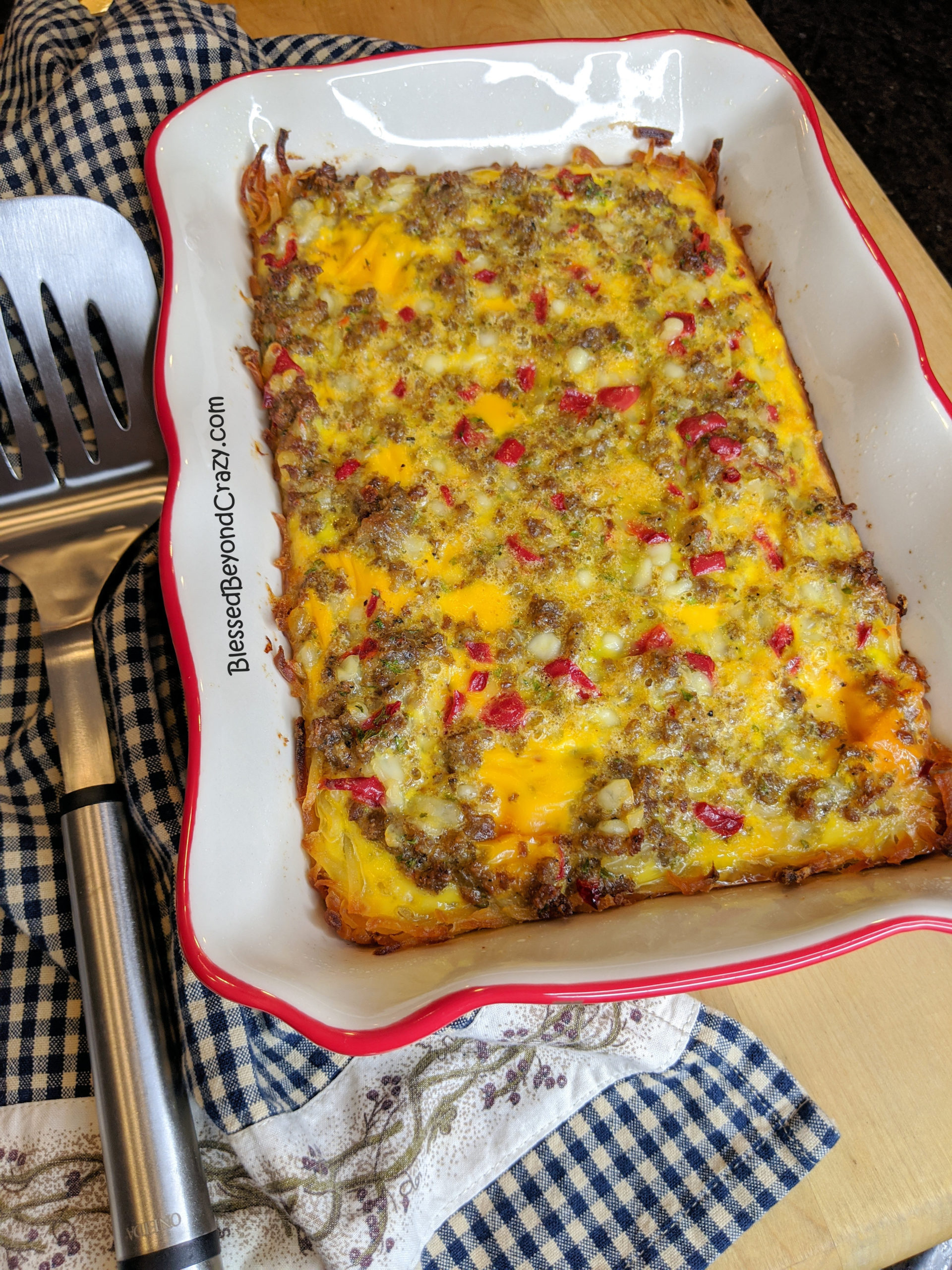 Simple Gluten-Free Breakfast Casserole - Blessed Beyond Crazy