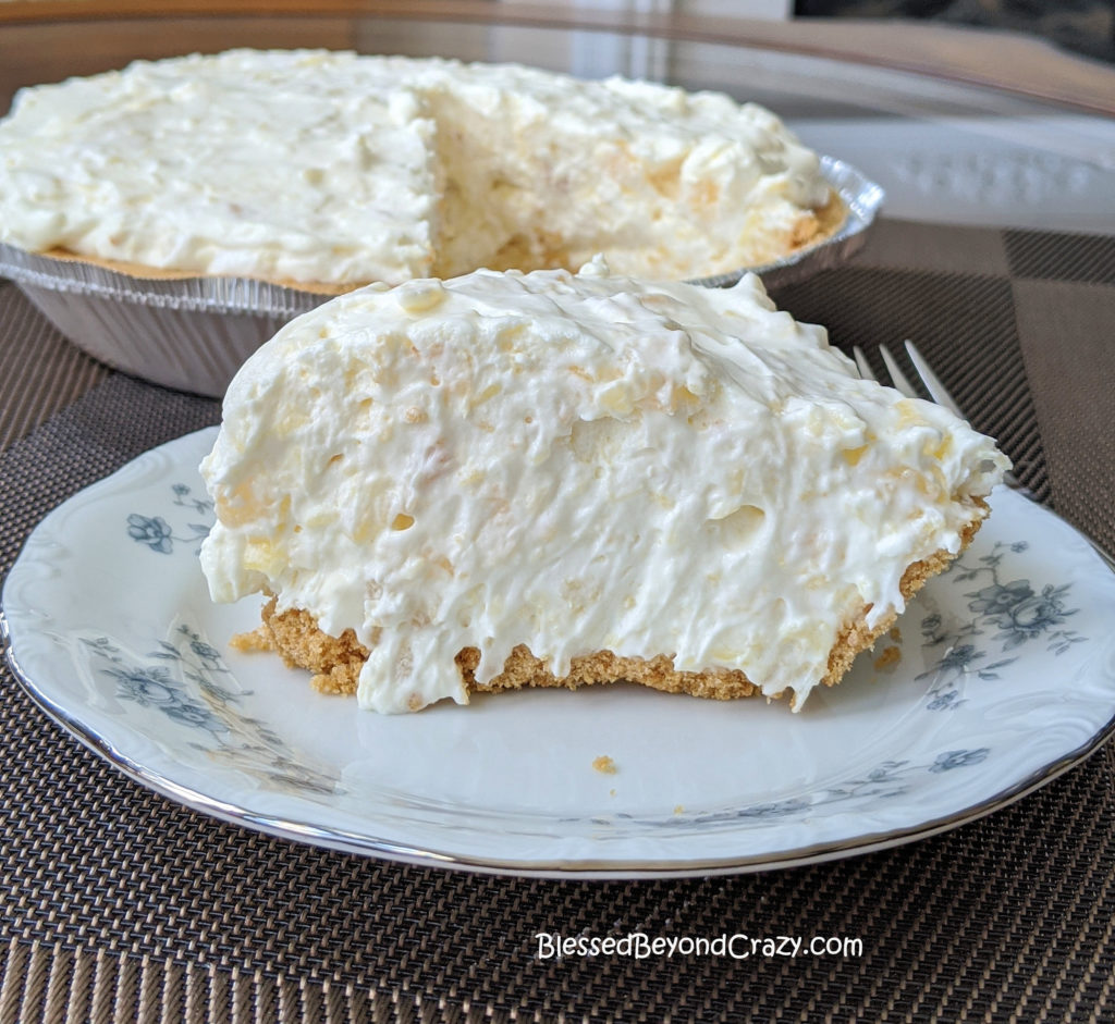 No-Bake Pineapple Cream Cheese Pie (Gluten-Free Option) - Blessed ...