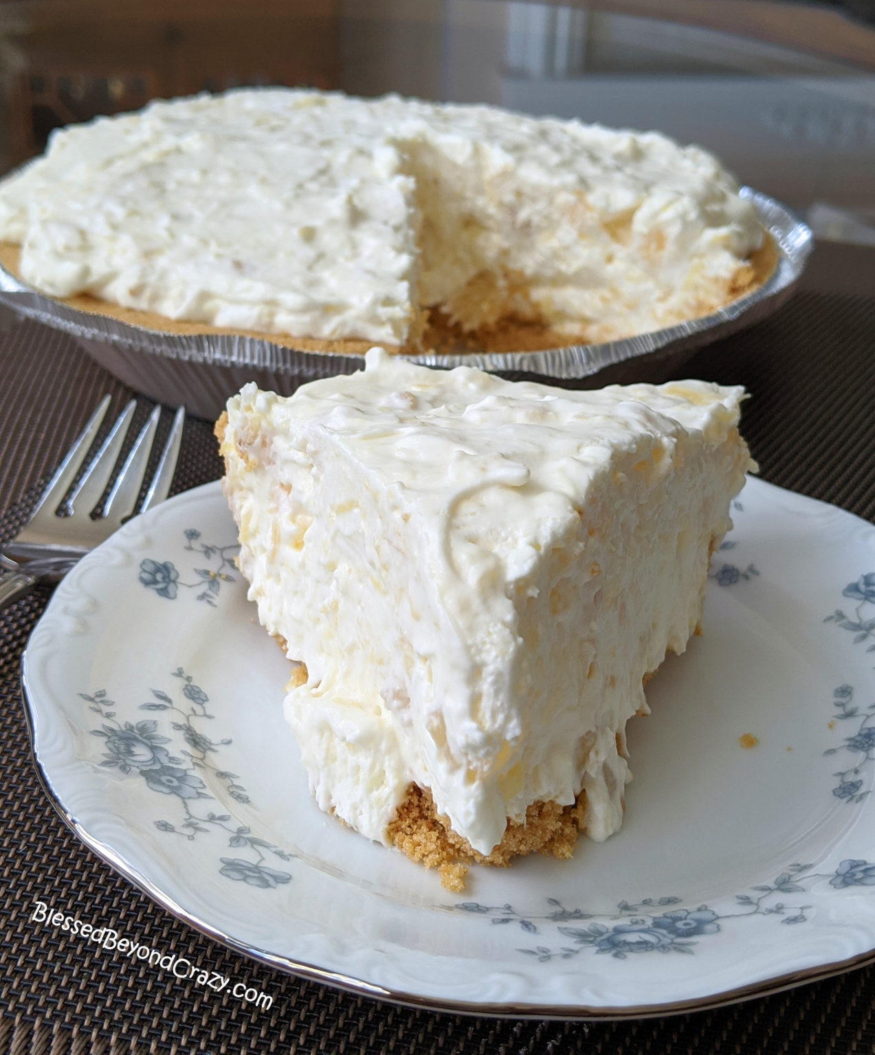 No Bake Pineapple Cream Cheese Pie Gluten Free Option Blessed Beyond Crazy 5762