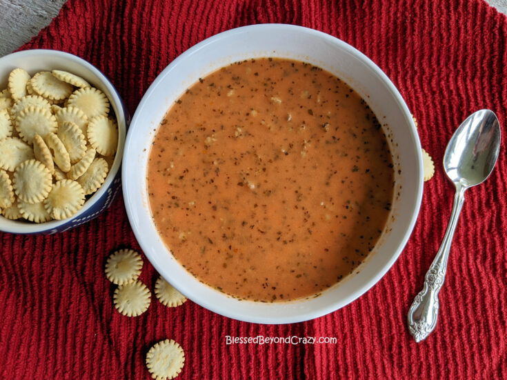 Homemade Sausage Tomato Soup (Gluten-Free Option)