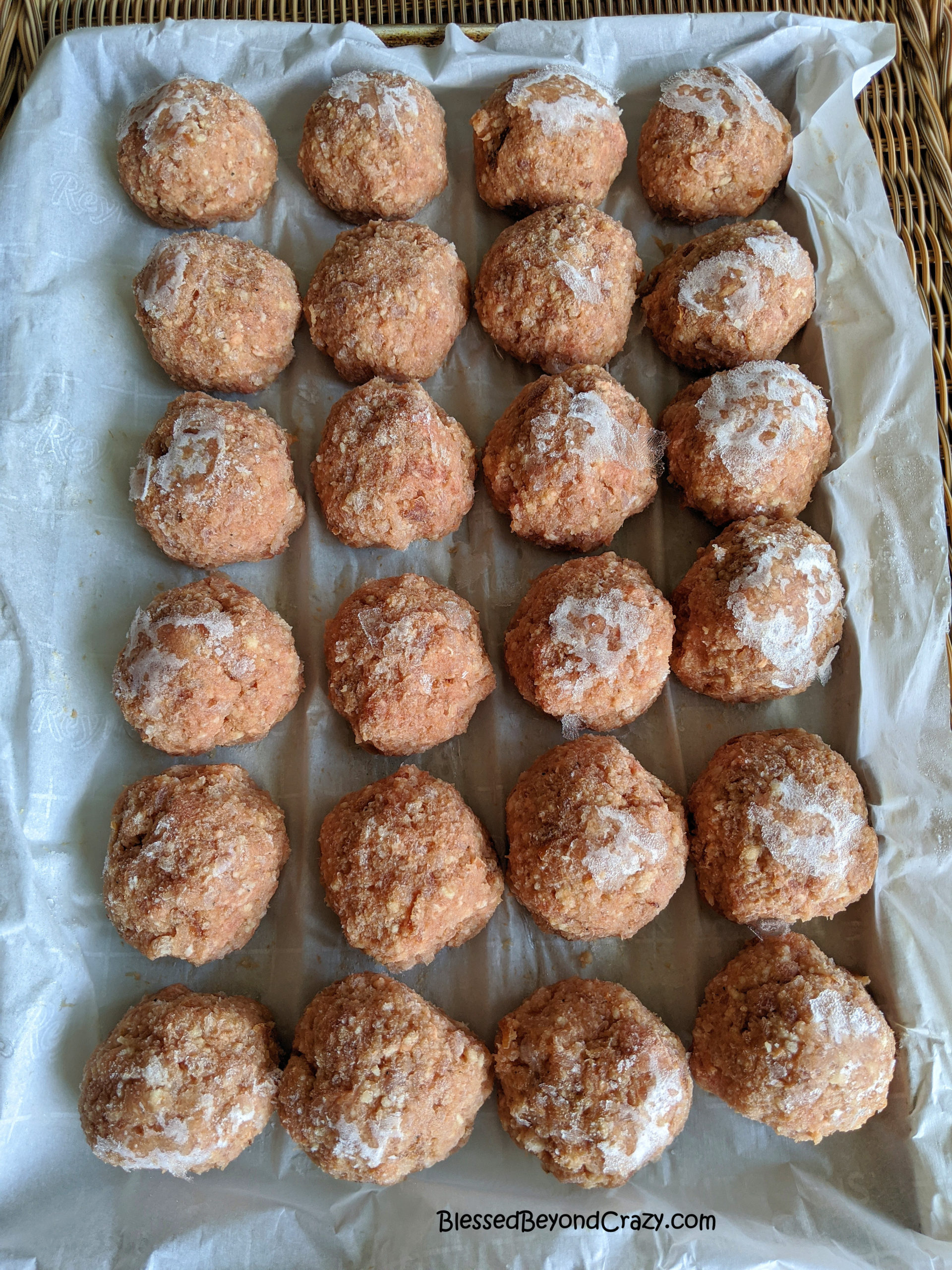 Easy FreezerFriendly Ham Balls (GlutenFree Option) Blessed Beyond Crazy