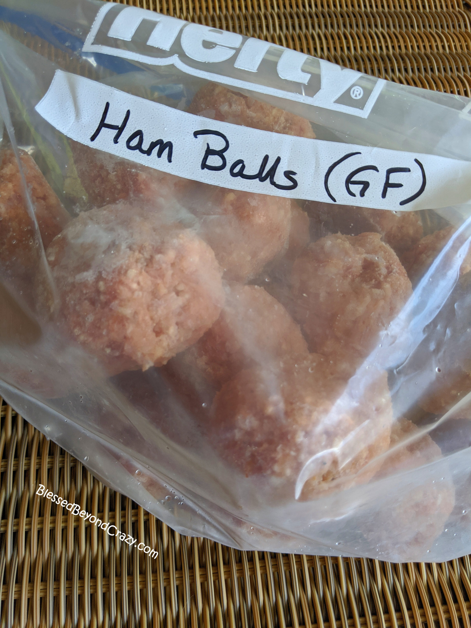 Easy FreezerFriendly Ham Balls (GlutenFree Option) Blessed Beyond Crazy