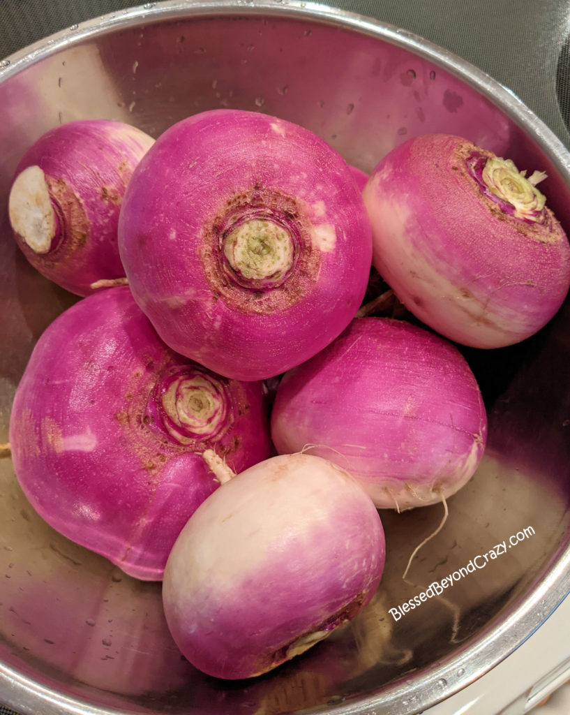 Fresh turnips