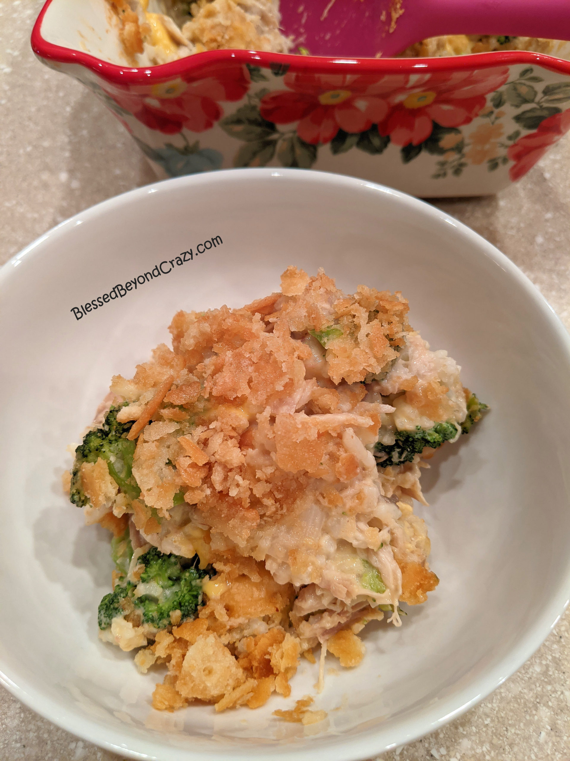 Easy Chicken Broccoli Casserole (GlutenFree Option) Blessed Beyond Crazy