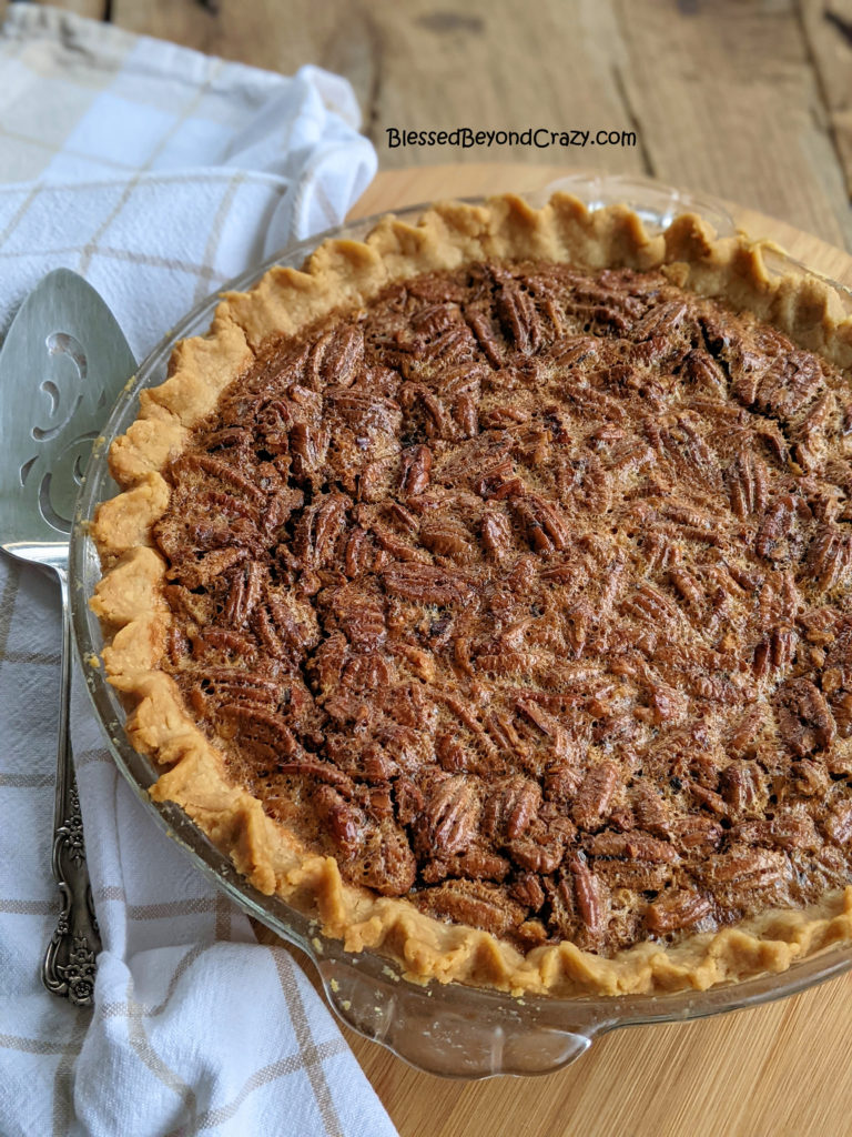 How to Make a Southern Pecan Pie - Blessed Beyond Crazy