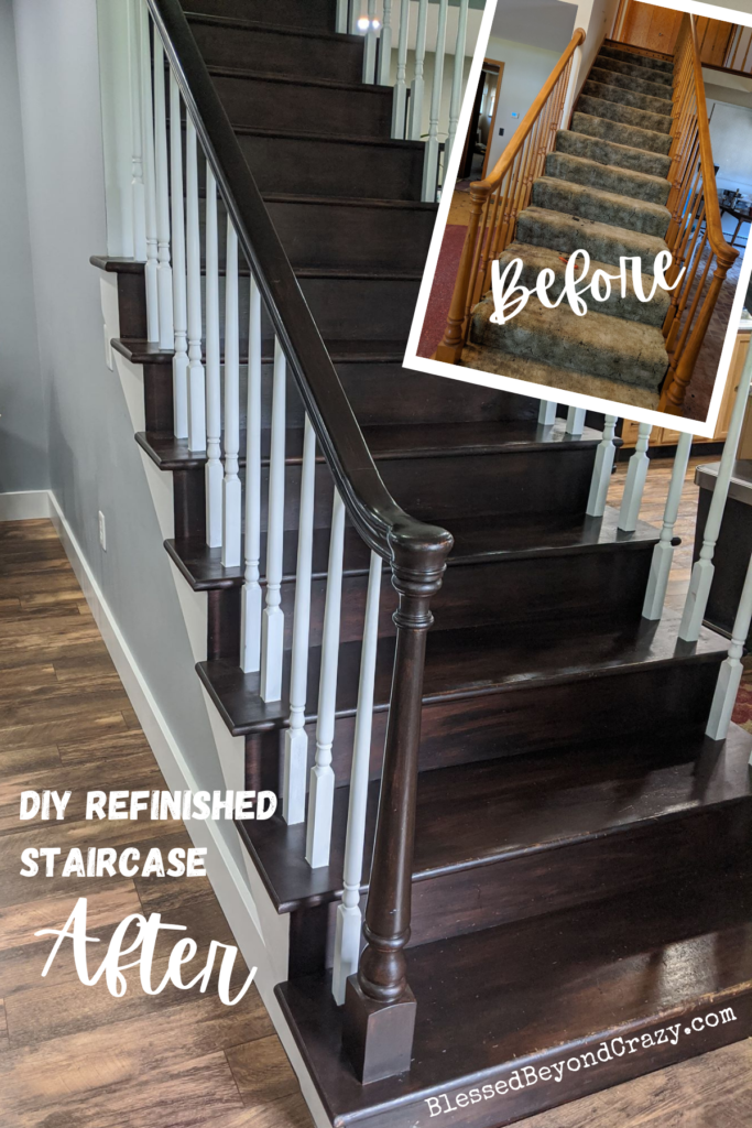 stained stairs