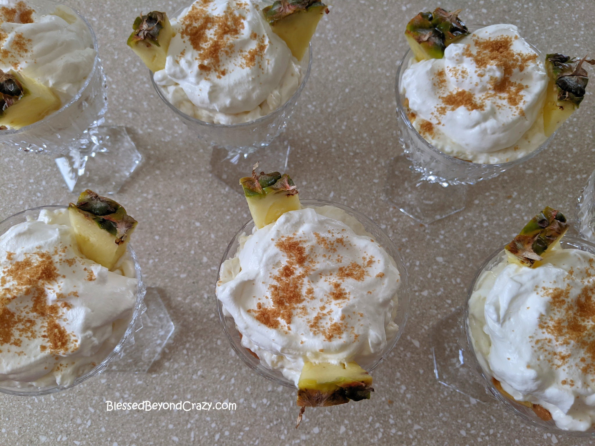 Easy Pineapple Parfaits (Gluten-Free Option) - Blessed Beyond Crazy