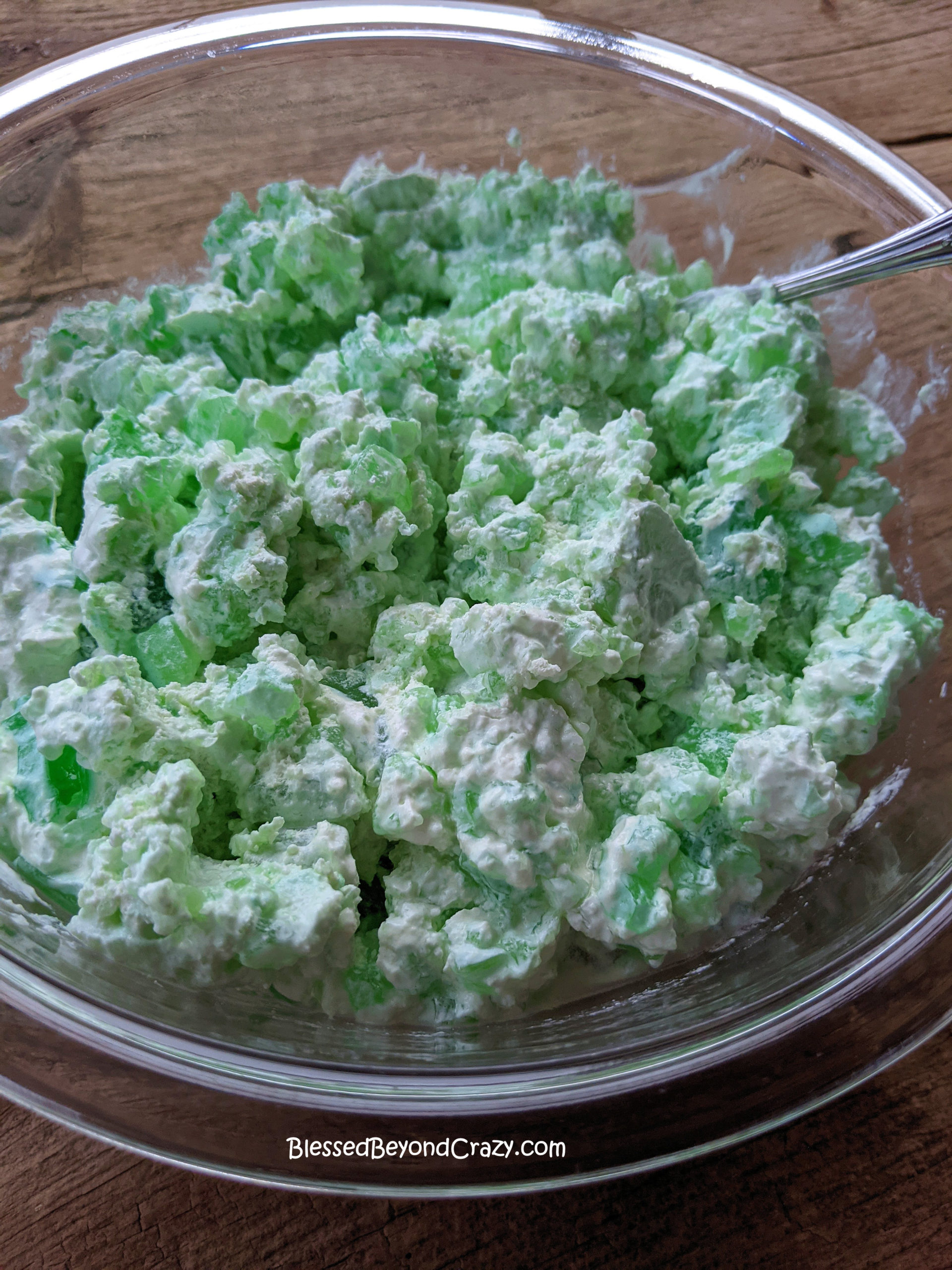 Easy Pear Lime Jell-O Salad - Blessed Beyond Crazy