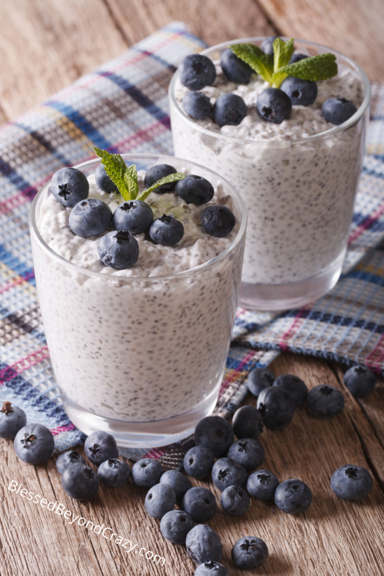 Lemon Blueberry Chia Pudding, Gluten-Free, Dairy-Free - Blessed Beyond ...