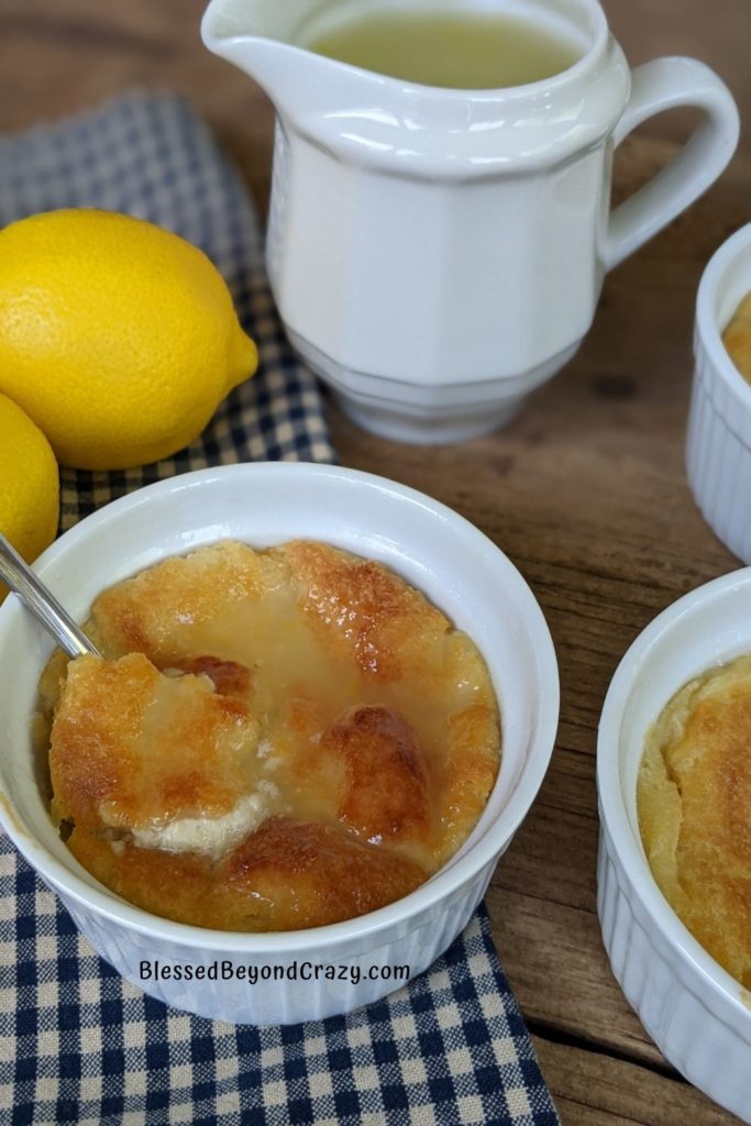 Ready to serve Lemon Bread Pudding (Gluten-Free Option)