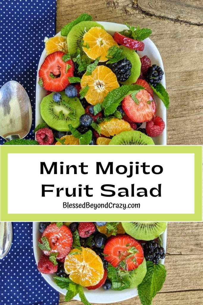 Mojito Fruit Salad - a perfect breakfast or dessert! - Meal Plan Addict