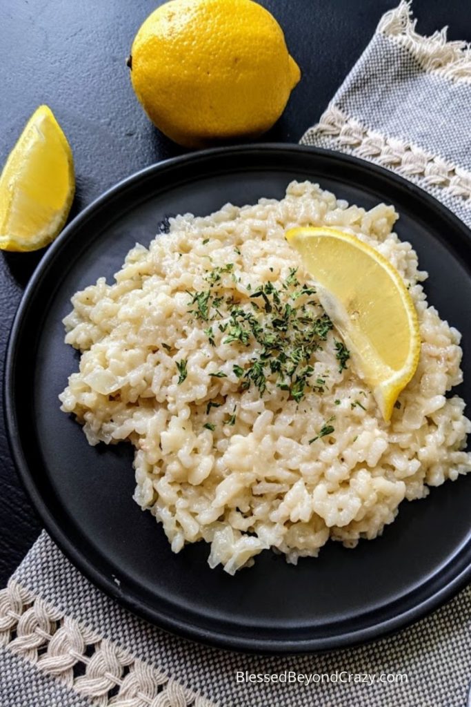 White Wine and Lemon Risotto ready to eat