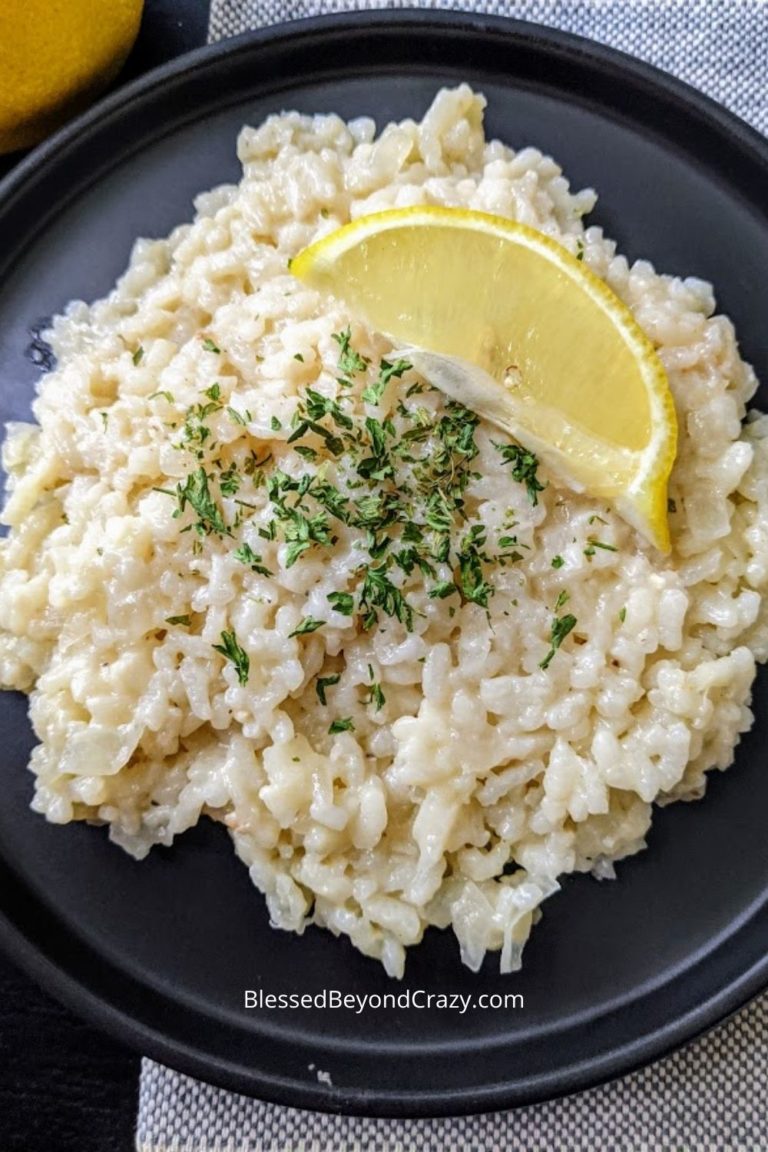 White Wine and Lemon Risotto Blessed Beyond Crazy