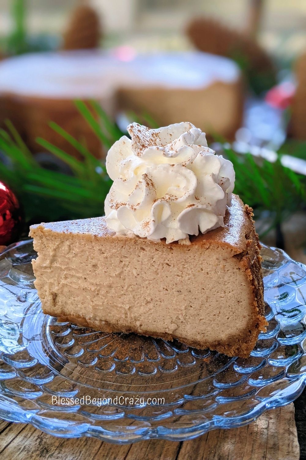 How to Make a Holiday Spice Cheesecake Blessed Beyond Crazy