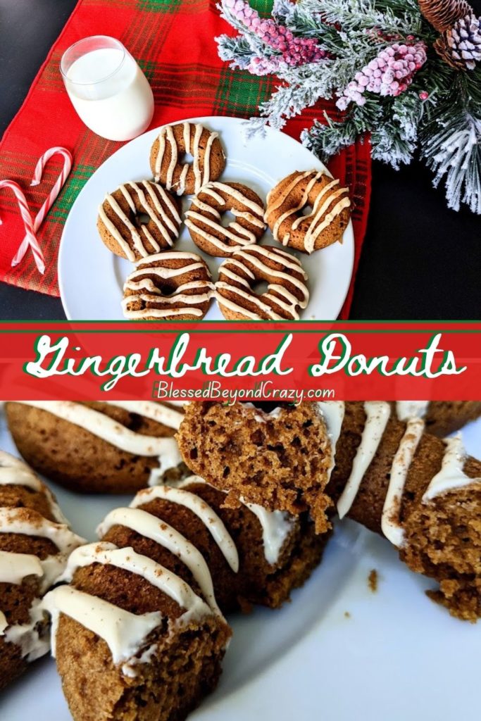 Pinterest Pin for Gingerbread Donuts