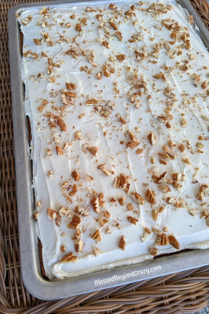 Overhead view of Pumpkin Bars