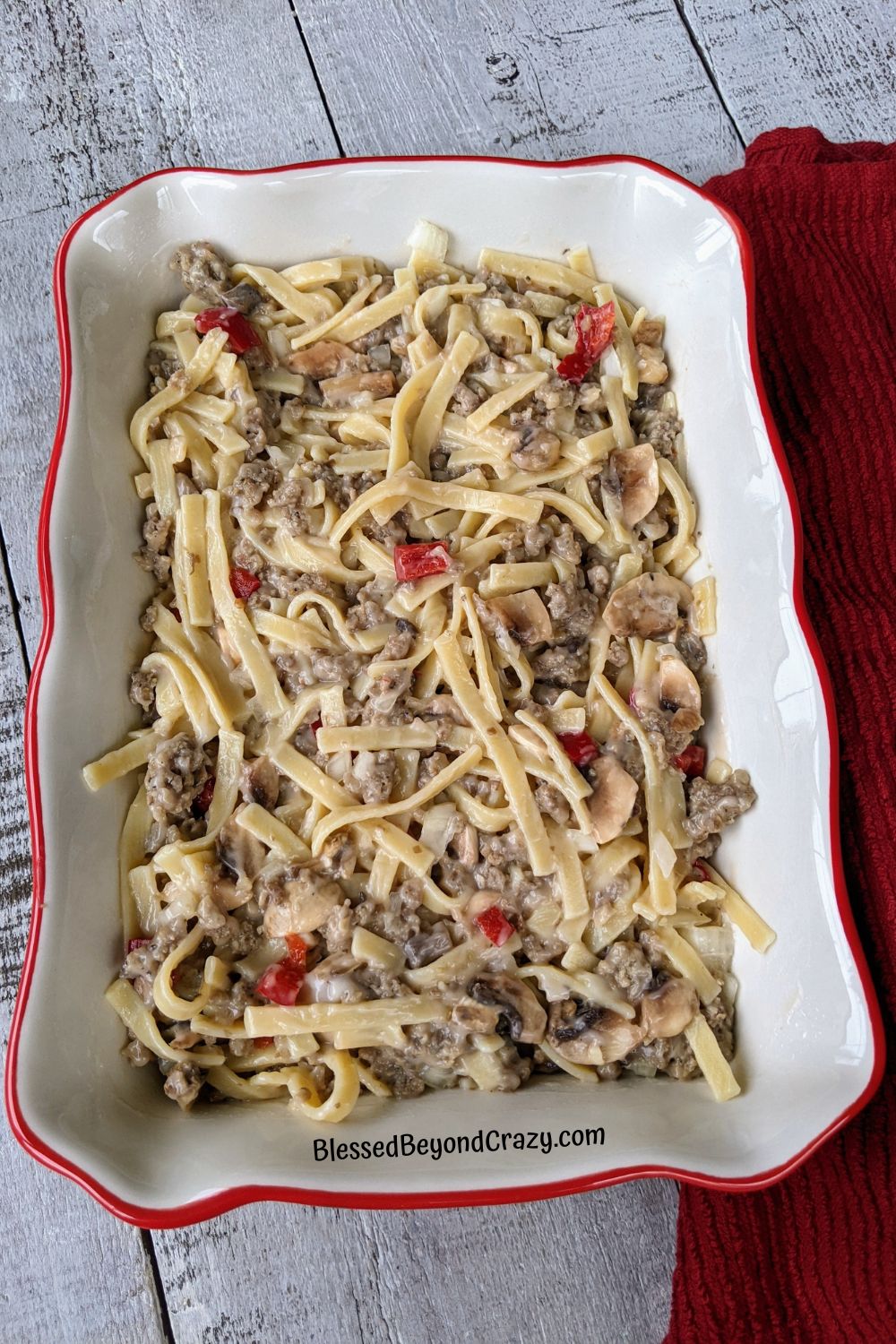 The Best Pork and Noodle Casserole Recipe Blessed Beyond Crazy